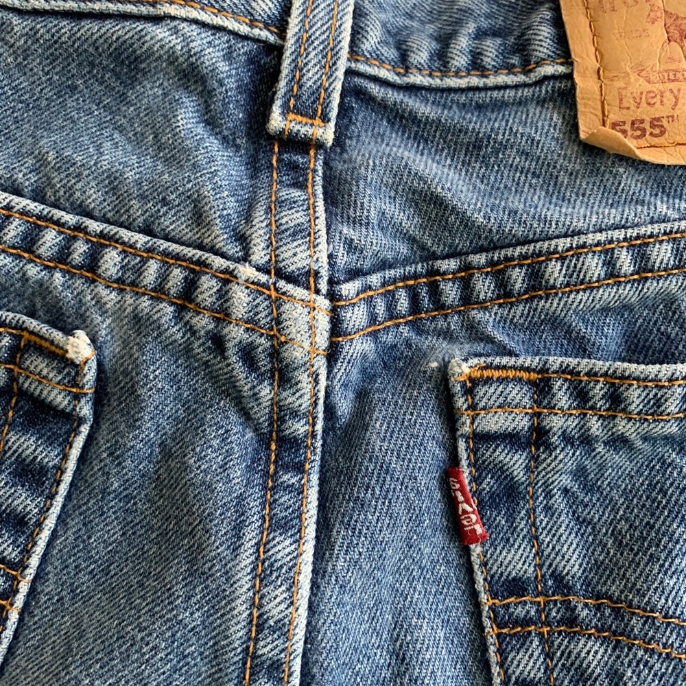 LEVI'S Vintage 555 Guy Fit 10" Rise Jeans 8 - Picture 6 of 8